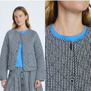BNWT Free Assembly Gingham Quilted Jacket